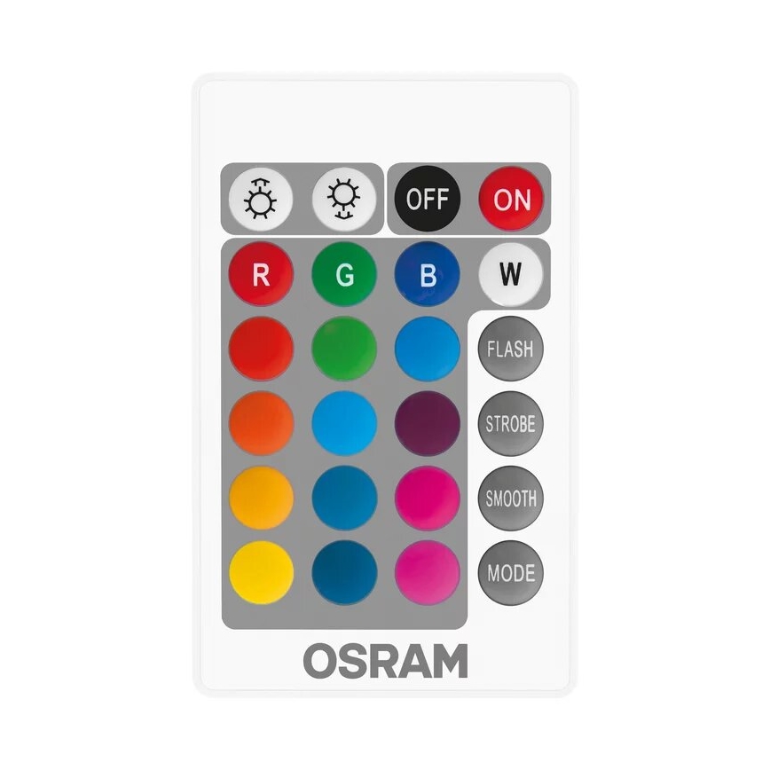 SADA 2x LED RGBW Stmívatelná žárovka B38 E14/4,9W/230V 2700K + dálkové ovládání - Osram