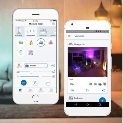 SADA 2x LED RGBW Stmívatelná žárovka E27/11,5W/230V Wi-Fi + dálkové ovládání - WiZ