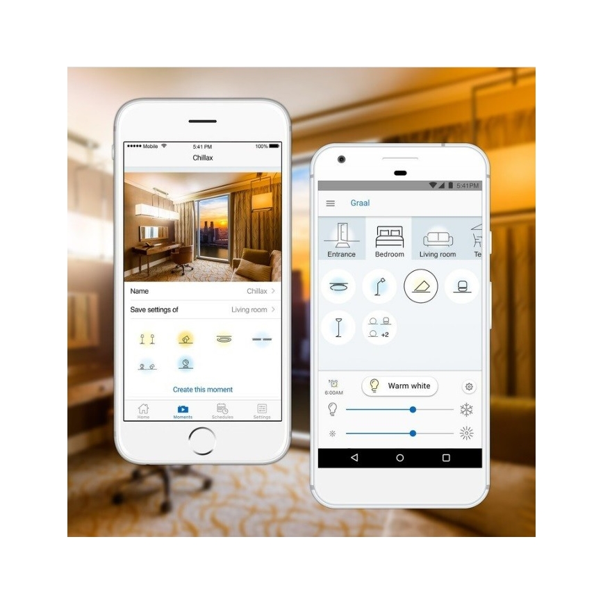 SADA 2x LED RGBW Stmívatelná žárovka E27/11,5W/230V Wi-Fi + dálkové ovládání - WiZ
