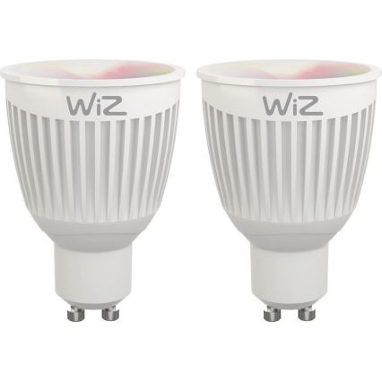 SADA 2x LED RGBW Stmívatelná žárovka GU10/6,5W/230V 2200-6500K Wi-Fi + DO - WiZ