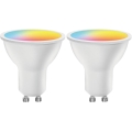SADA 2x LED RGBW Stmívatelná žárovka MESH GU10/6,5W/230V 2700-6500K Wi-Fi - Aigostar