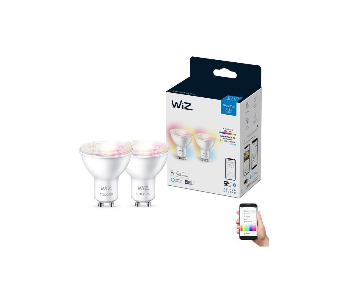 WiZ SADA 2x LED RGBW Stmívatelná žárovka PAR16 GU10/4,7W/230V 2200-6500K Wi-Fi - WiZ 