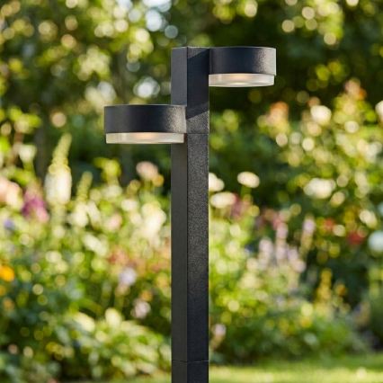 SADA 2x LED Solární lampa 2xLED/1W/3,7V 1200 mAh 55 cm IP65 černá