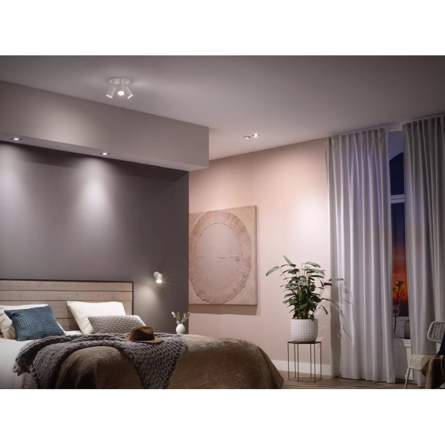 SADA 2x LED Stmívatelná žárovka Philips Hue WHITE AMBIANCE GU10/4,2W/230V 2200-6500K + Hue bridge