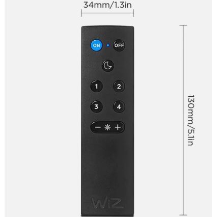 SADA 2x LED Stmívatelná žárovka A60 E27/9W/230V 2700K Wi-Fi + dálkové ovládání - WiZ