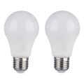 SADA 2x LED Stmívatelná žárovka A60 E27/9W/230V 6400K