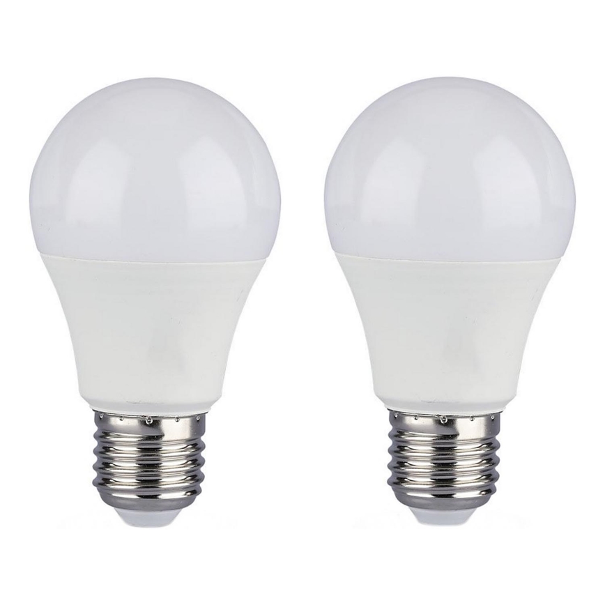 SADA 2x LED Stmívatelná žárovka A60 E27/9W/230V 6400K