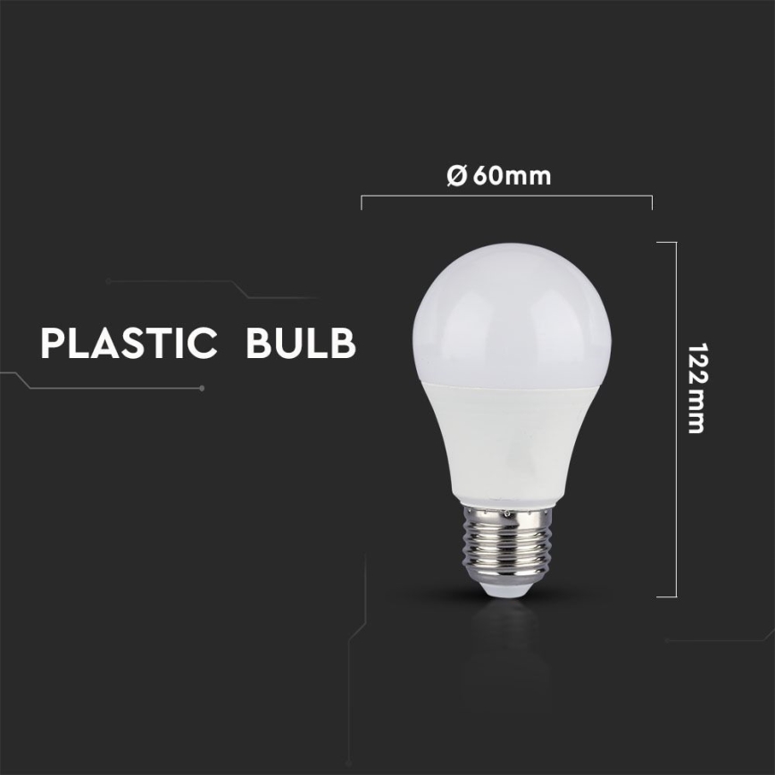 SADA 2x LED Stmívatelná žárovka A60 E27/9W/230V 6400K