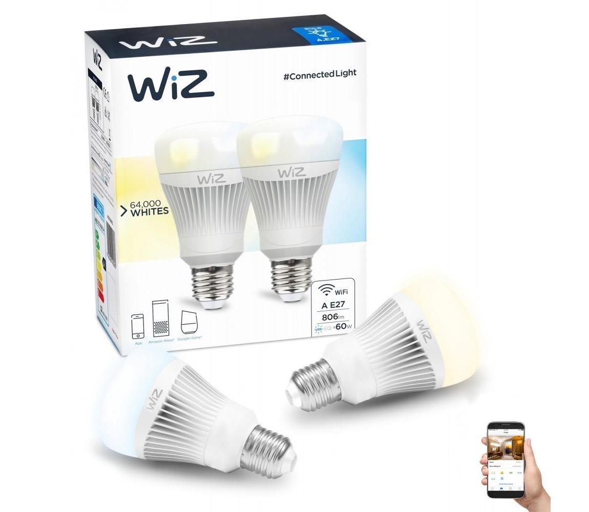 WiZ SADA 2x LED Stmívatelná žárovka E27/11,5W/230V 2700-6500K Wi-Fi - WiZ WI0089