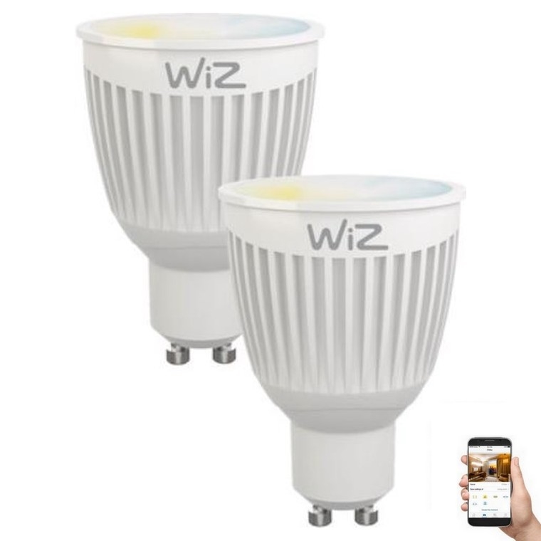 SADA 2x LED Stmívatelná žárovka GU10/6,5W/230V 2700-6500K Wi-Fi - WiZ