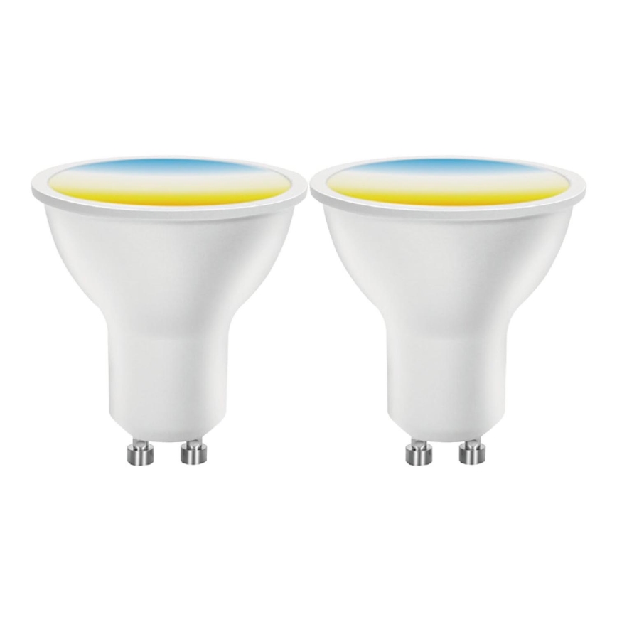 SADA 2x LED Stmívatelná žárovka MESH Smart GU10/6,5W/230V 2700-6500K + dálkové ovládání - Aigostar
