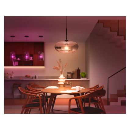 SADA 2x LED Stmívatelná žárovka Philips Hue WHITE AND COLOR AMBIANCE E27/6W/230V 1000-20000K
