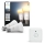 SADA 2x LED Stmívatelná žárovka Philips Hue WHITE AMBIANCE E27/8,1W/230V 1000-20000K + senzor pohybu