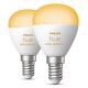 SADA 2x LED Stmívatelná žárovka Philips Hue WHITE AMBIANCE P45 E14/5,1W/230V 2200-6500K