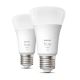 SADA 2x LED Stmívatelná žárovka Philips Hue WHITE E27/9,5W/230V 2700K