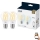SADA 2x LED Stmívatelná žárovka VINTAGE FILAMENT A60 E27/6,7W/230V 2700-6500K CRI 90 Wi-Fi - WiZ