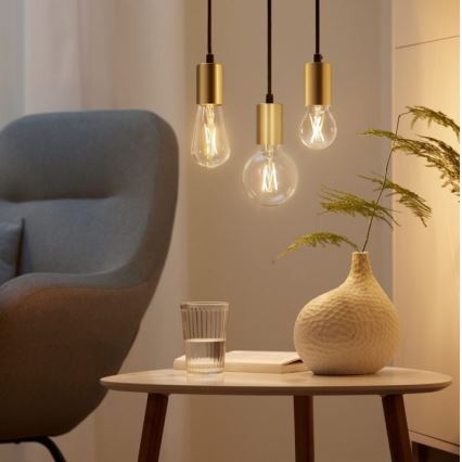 SADA 2x LED Stmívatelná žárovka VINTAGE FILAMENT A60 E27/6,7W/230V 2700-6500K CRI 90 Wi-Fi - WiZ