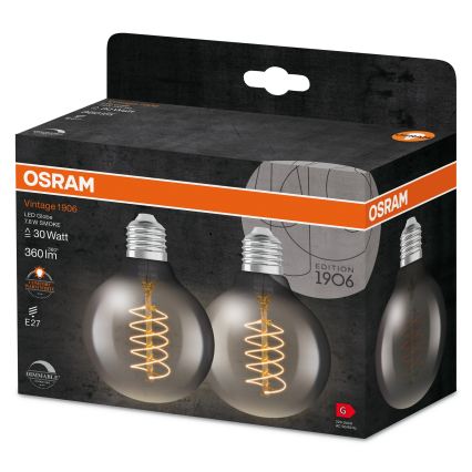 SADA 2x LED Stmívatelná žárovka VINTAGE FILAMENT E27/7,8W/230V 1800K - Osram