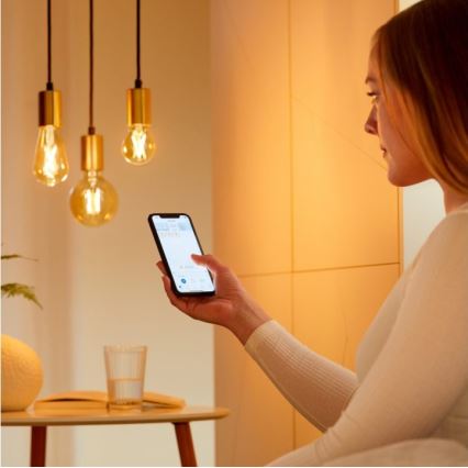 SADA 2x LED Stmívatelná žárovka VINTAGE FILAMENT ST64 E27/6,7W/230V 2000-5000K Wi-Fi - WiZ