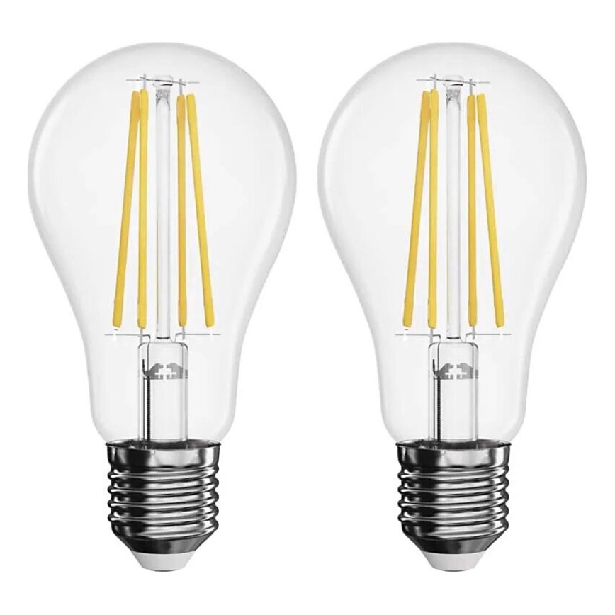 SADA 2x LED Žárovka FILAMENT A60 E27/5,9W/230V 2700K