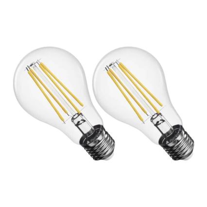 SADA 2x LED Žárovka FILAMENT A60 E27/5,9W/230V 2700K