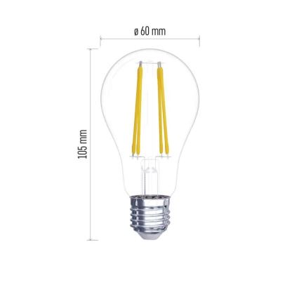 SADA 2x LED Žárovka FILAMENT A60 E27/5,9W/230V 2700K