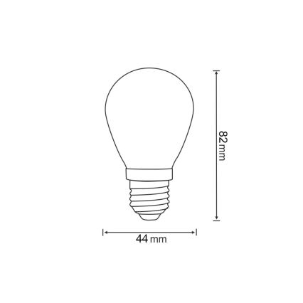 SADA 2x LED Žárovka PARTY E27/0,3W/36V červená