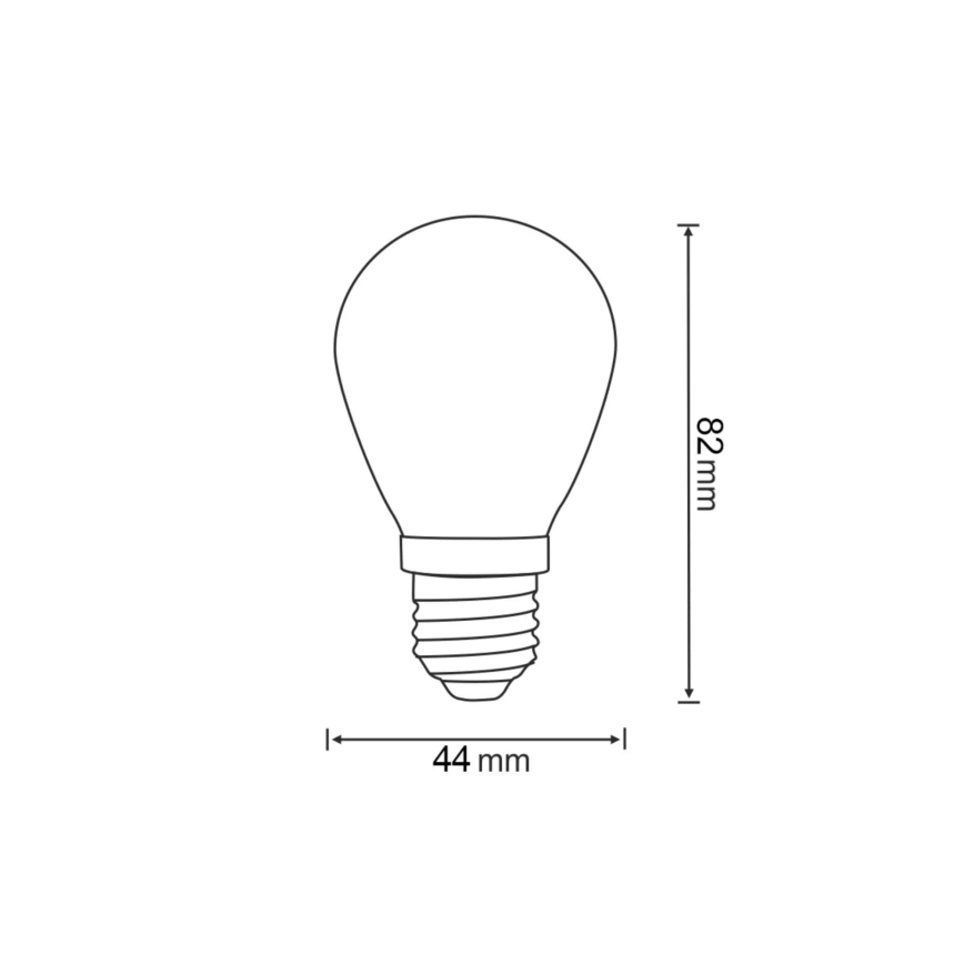 SADA 2x LED Žárovka PARTY E27/0,3W/36V červená