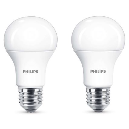 SADA 2x LED žárovka Philips E27/13W/230V 2700K