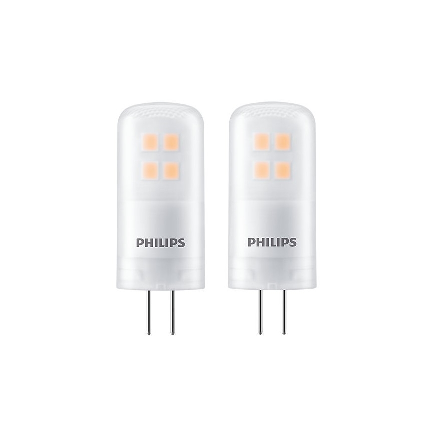 SADA 2x LED Žárovka Philips G4/2,7W/12V 2700K