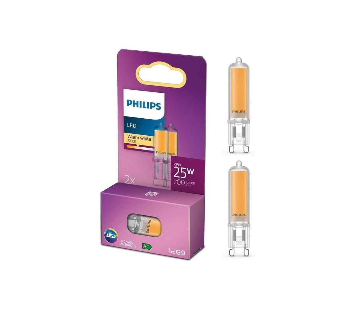 Philips SADA 2x LED Žárovka Philips G9/2W/230V 2700K 