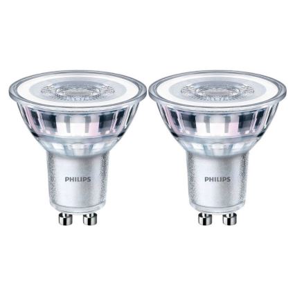 SADA 2x LED Žárovka Philips GU10/4,6W/230V 2700K