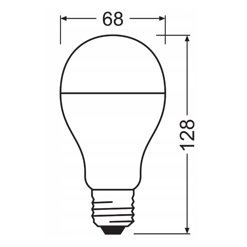 SADA 2x LED Žárovka VALUE CLASSIC E27/19W/230V 2700K - Osram
