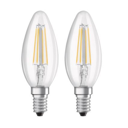 SADA 2x LED Žárovka VINTAGE B35 E14/4W/230V 2700K - Osram
