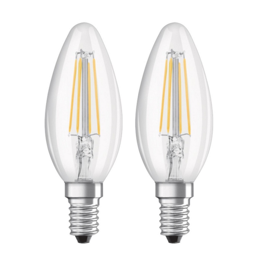 SADA 2x LED Žárovka VINTAGE B35 E14/4W/230V 2700K - Osram