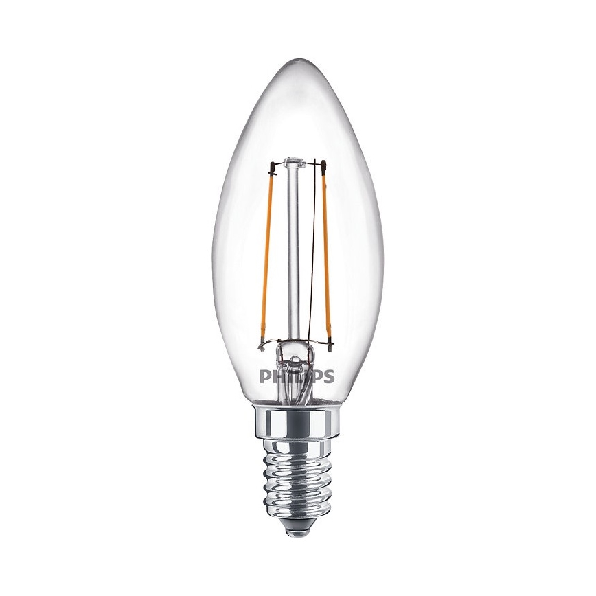 SADA 2x LED Žárovka VINTAGE Philips E14/2W/230V 2700K