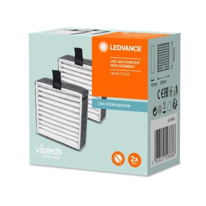 SADA 2x Náhradní HEPA filtr k čističce vzduchu PURIFIER UVC