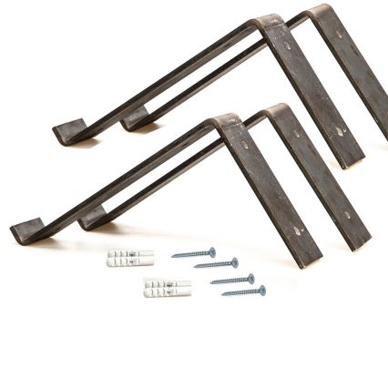 SADA 2x Nástěnná police smrk