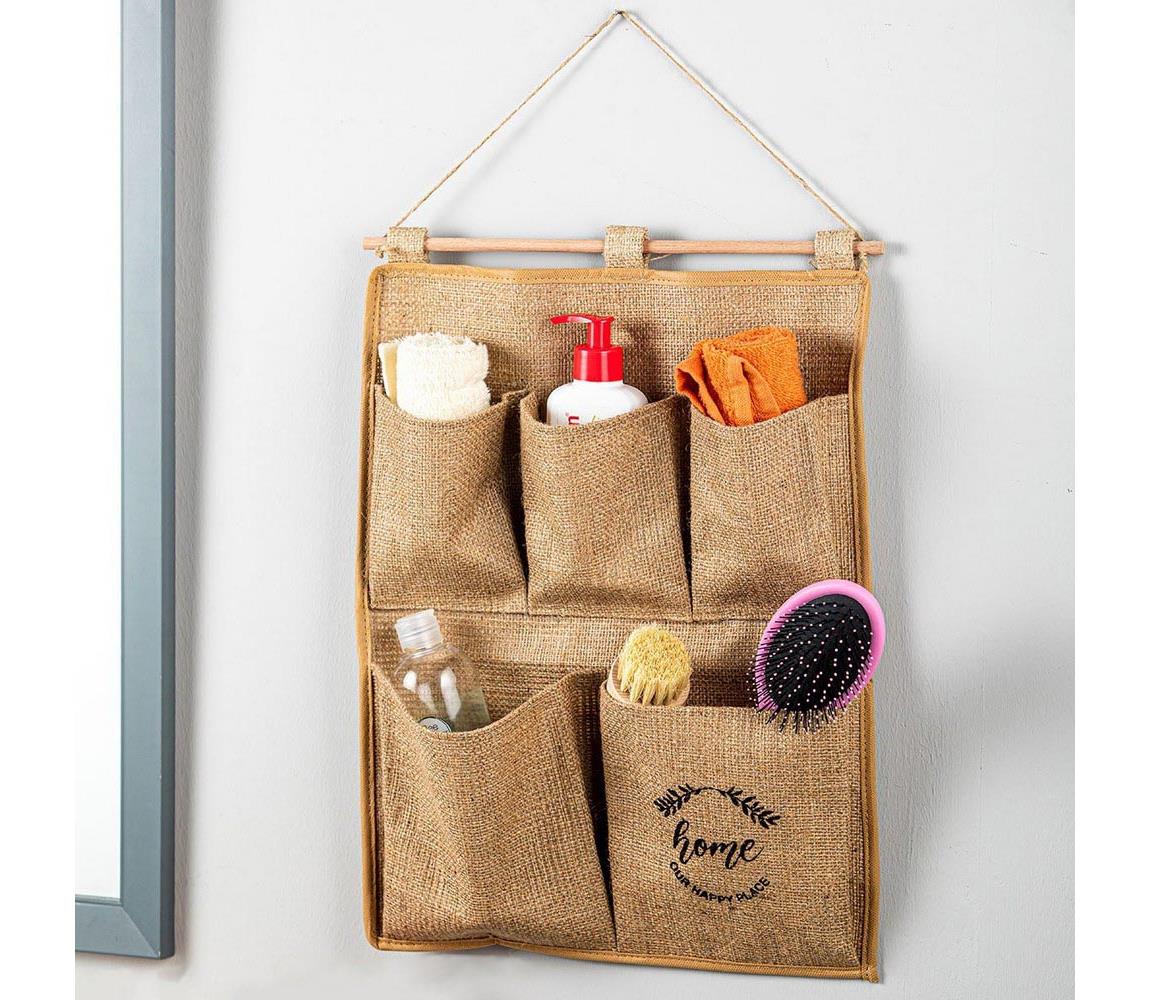 Asir SADA 2x Nástěnný organizér 45x35 cm hnědá AS1460