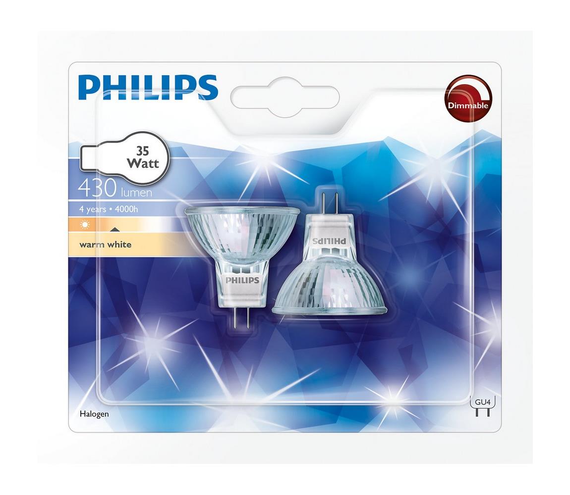 Philips SADA 2x Průmyslová žárovka Philips GU4/35W/12V 3000K P4271
