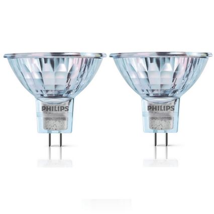 SADA 2x Průmyslová žárovka Philips HALOGEN GU5,3/35W/12V 3000K