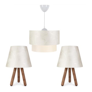 SADA 2x Stolní lampa AYD 1xE27/40W/230V + Lustr na lanku 1xE27/40W/230V