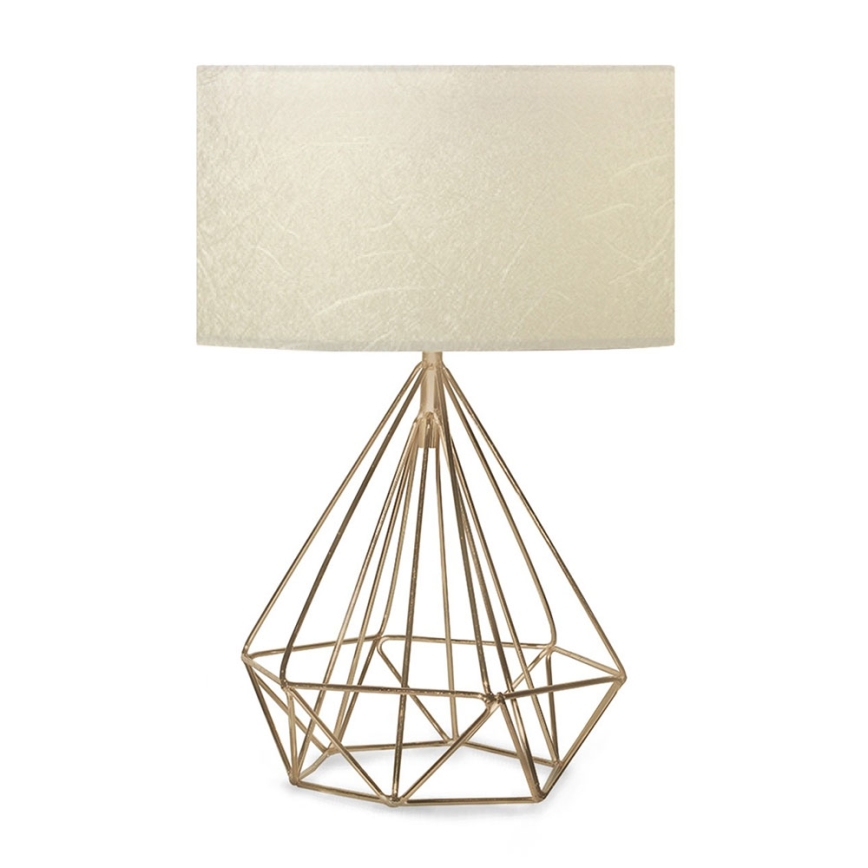 SADA 2x Stolní lampa AYD 1xE27/60W/230V + Lustr na lanku 1xE27/60W/230V béžová