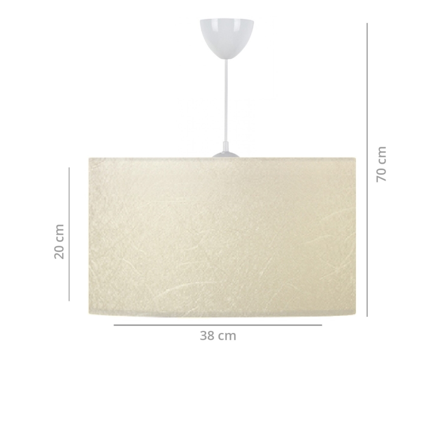 SADA 2x Stolní lampa AYD 1xE27/60W/230V + Lustr na lanku 1xE27/60W/230V béžová