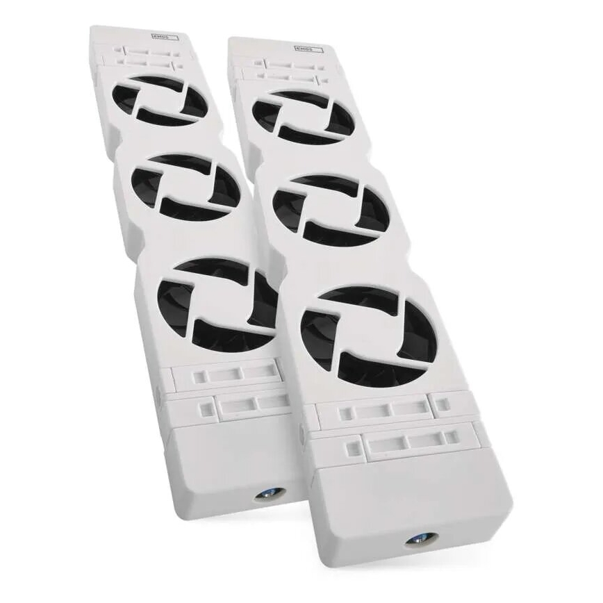 SADA 2x Ventilátor pod topení 5/230V bílá