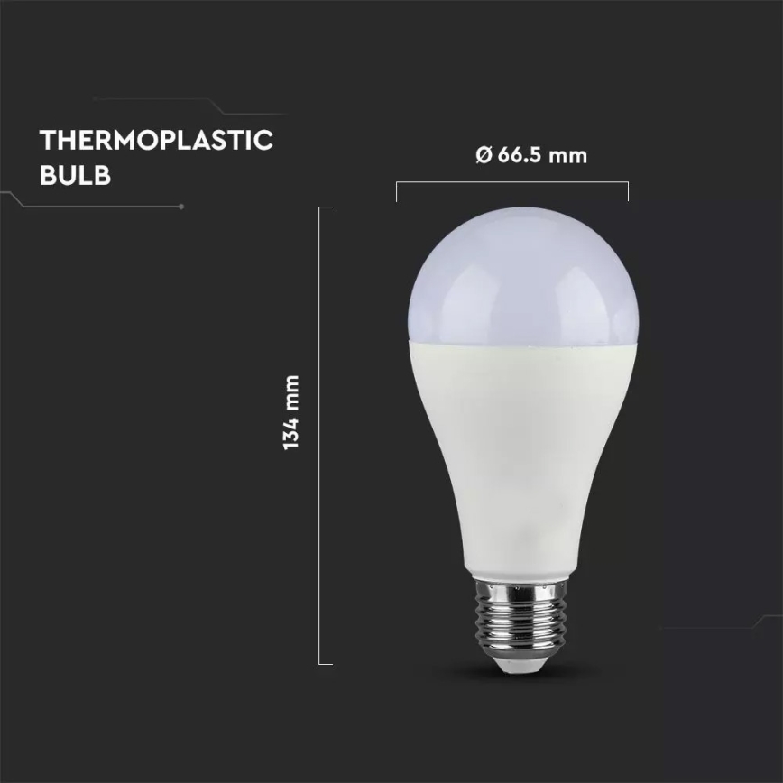 Sada 2xLED Žárovka A65 E27/15W/230V 2700K
