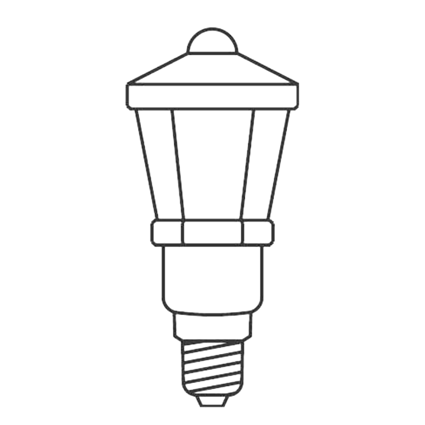 SADA 3 x Náhradní žárovka LANTERN E10/20V/0,1A barevná, Vyrobeno v ČR