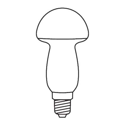 SADA 3 x Náhradní žárovka MUSHROOM E10/20V/0,1A červená, Vyrobeno v ČR