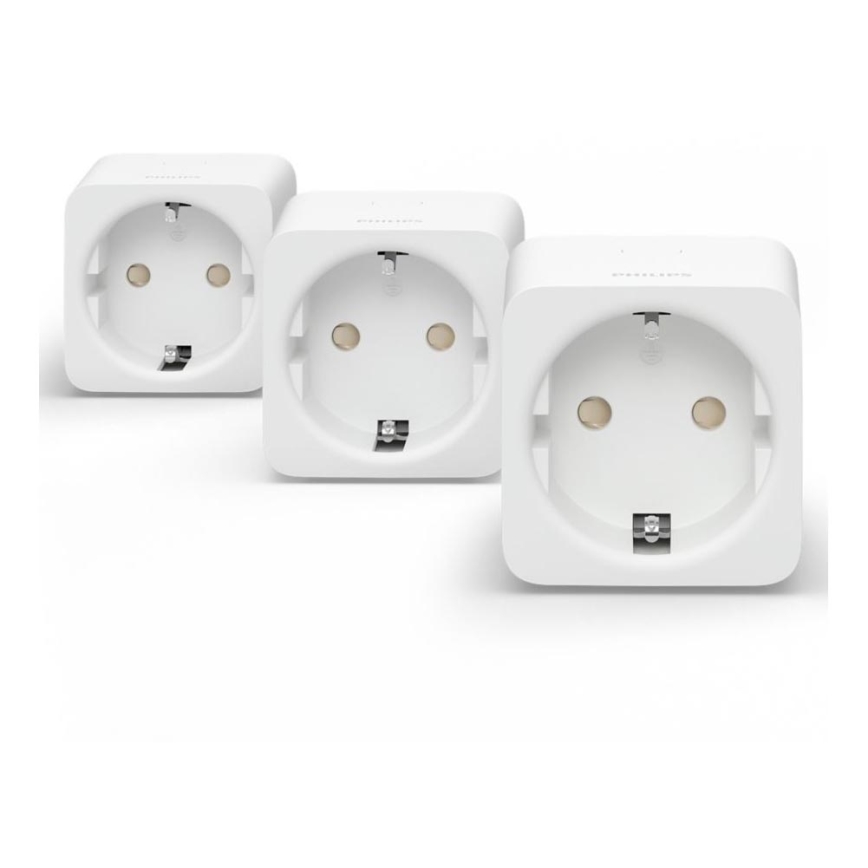 SADA 3x Chytrá zásuvka Philips Hue Smart plug EU SCHUKO