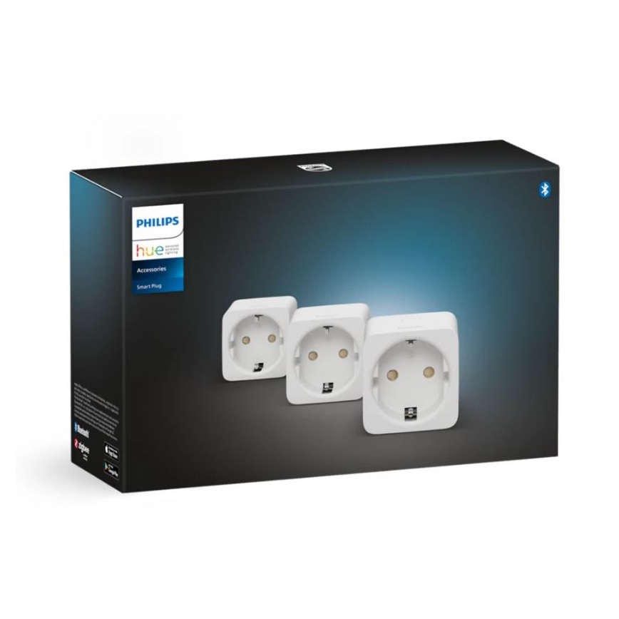 SADA 3x Chytrá zásuvka Philips Hue Smart plug EU SCHUKO